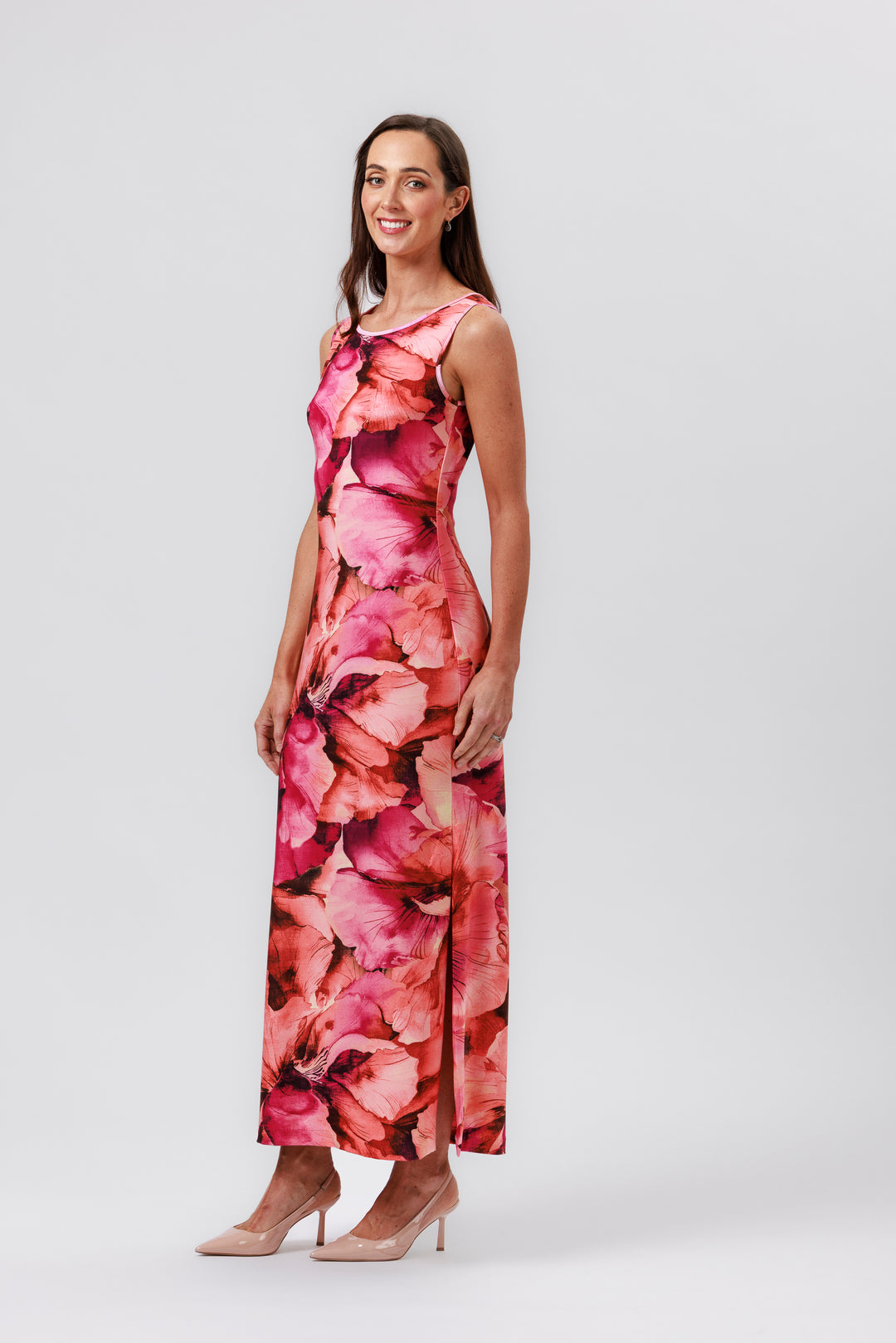 CELESTE Side Split Maxi Dress