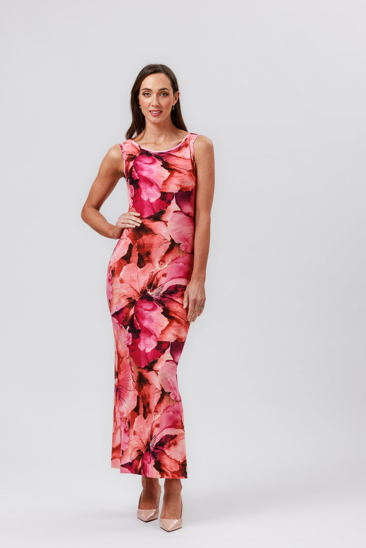 CELESTE Side Split Maxi Dress