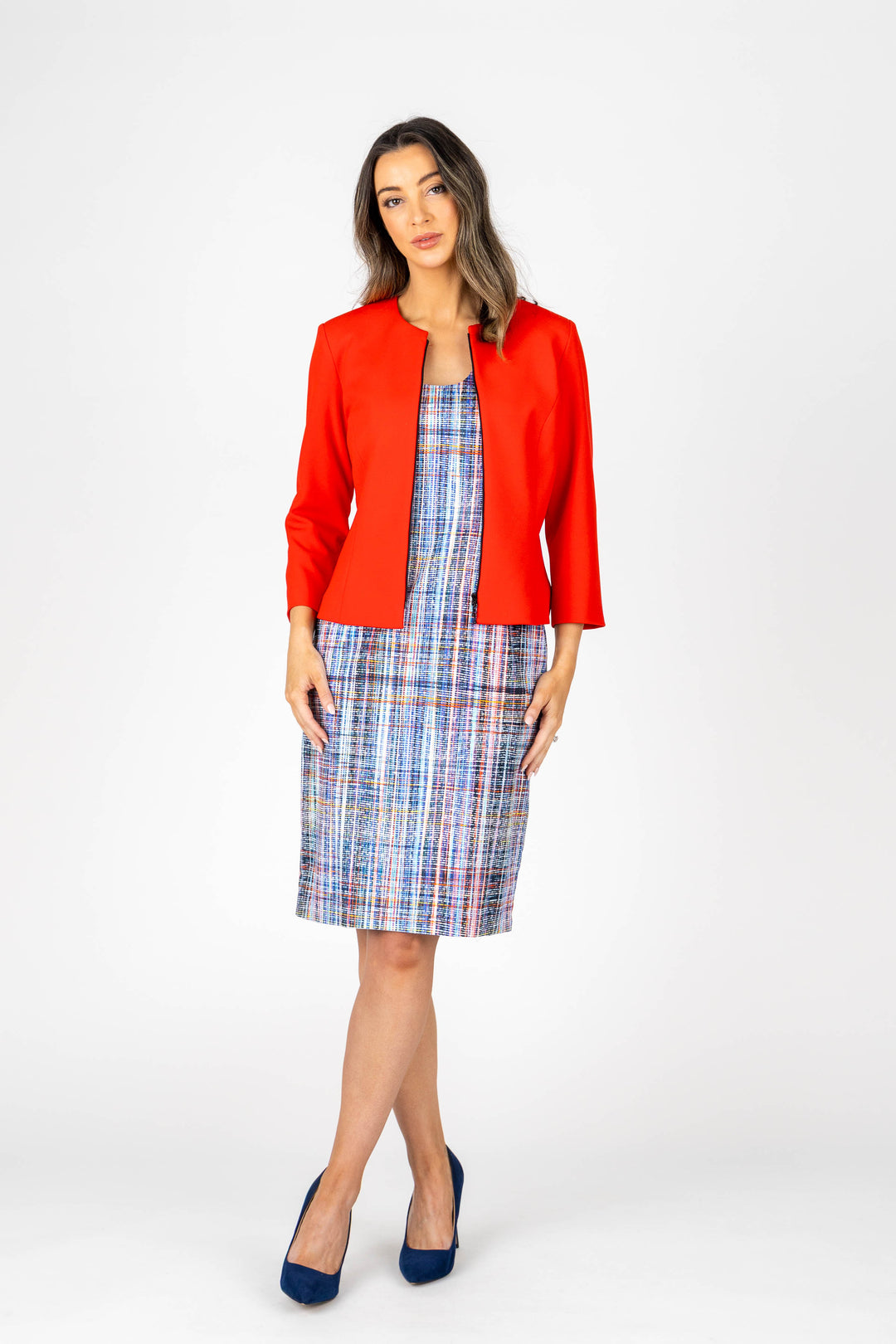 CODED Curved Neck Dress