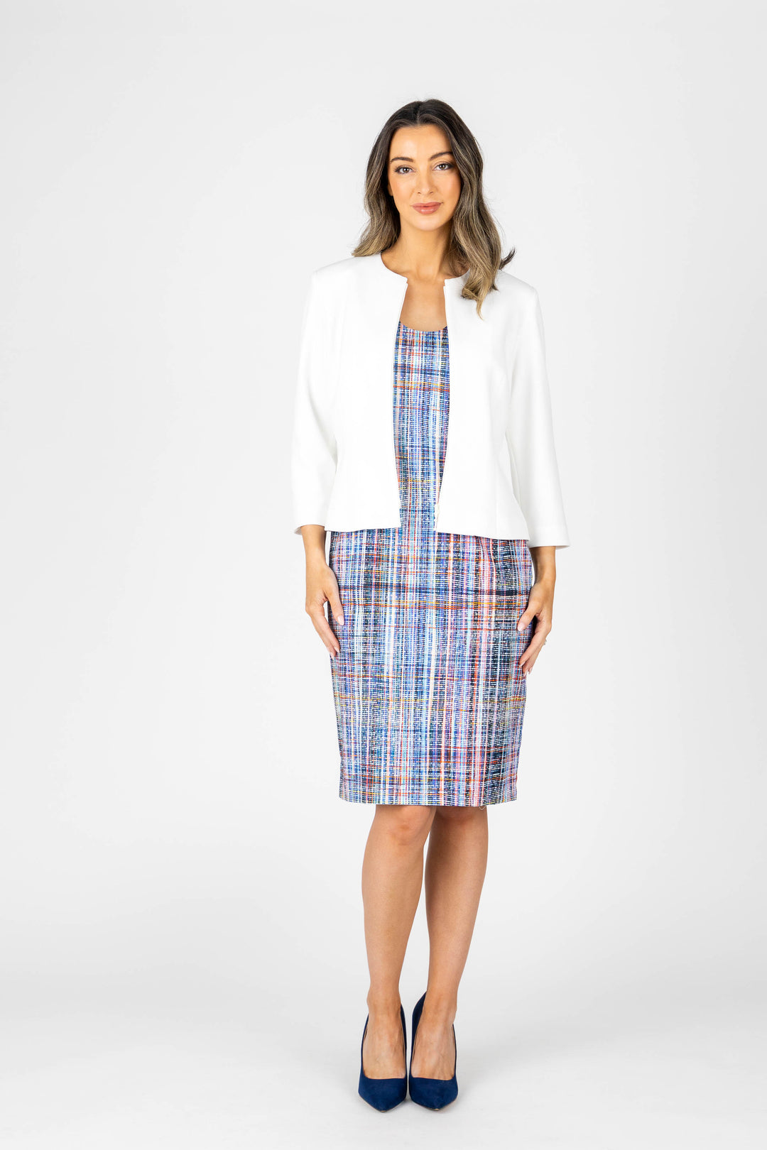 CODED Curved Neck Dress