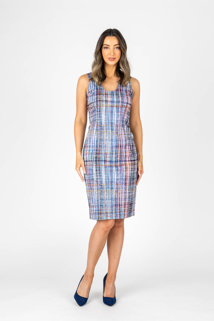 CODED Curved Neck Dress
