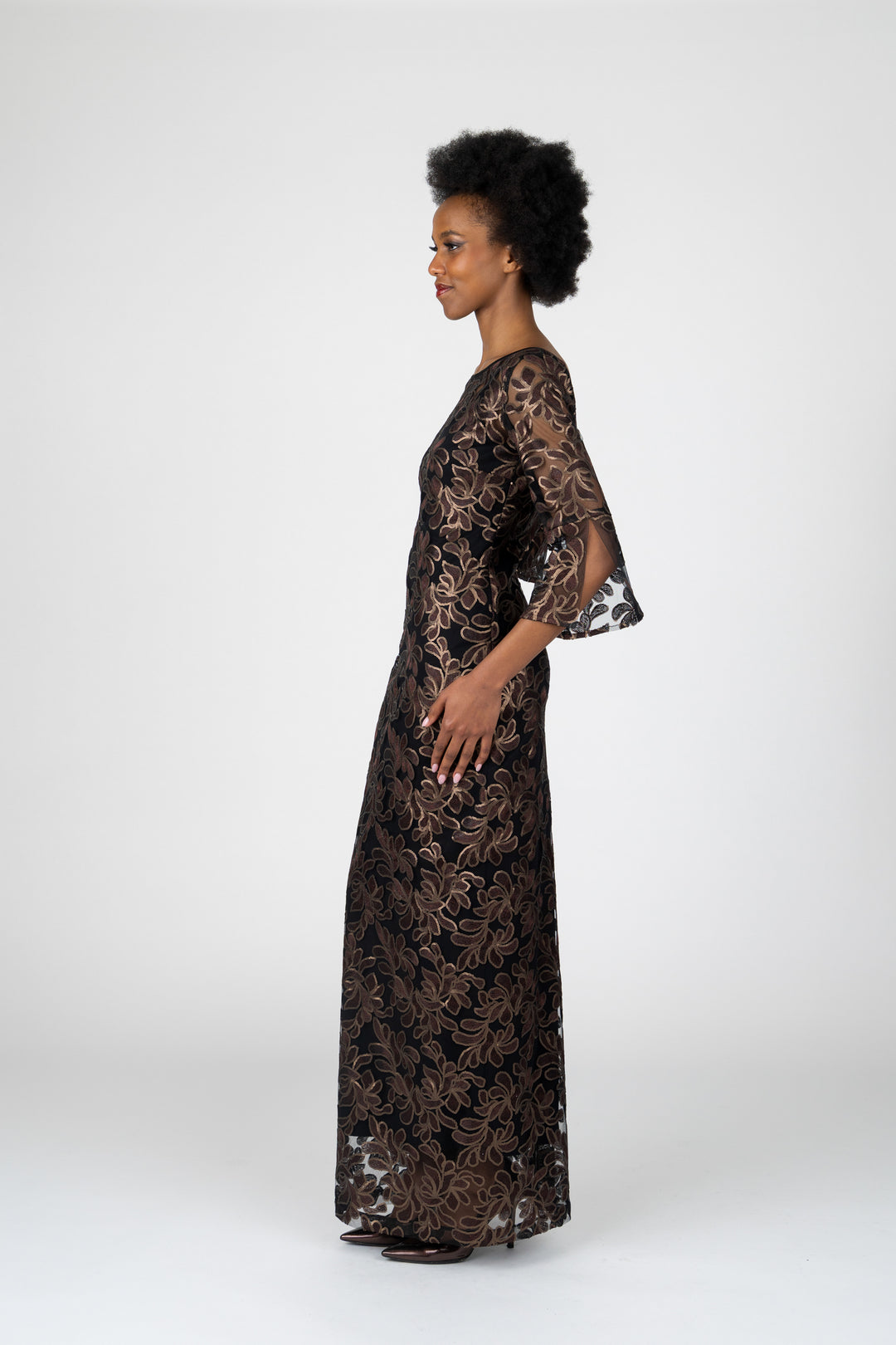 ELYSE 3/4 Sleeve Gown