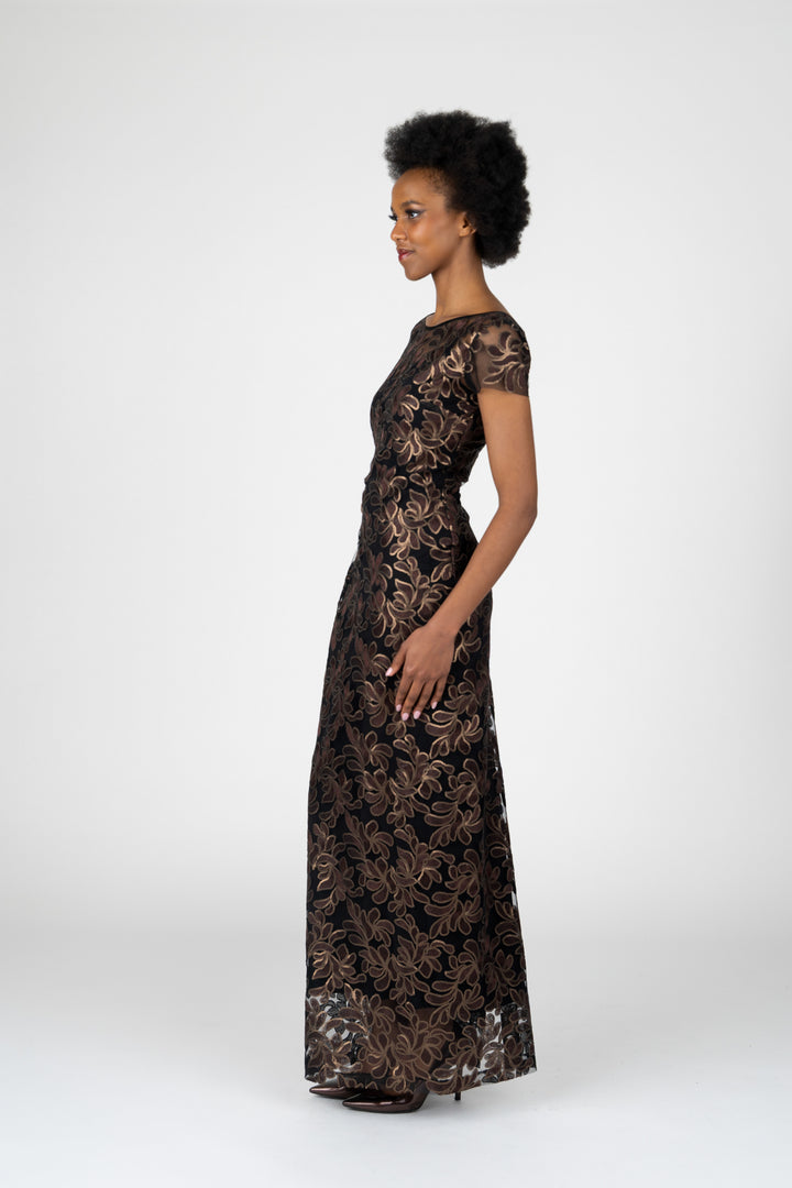 ELYSE Cap Sleeve Gown