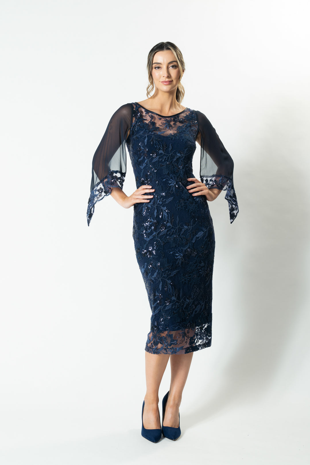 Lisa Barron | EVA Silk Sleeve Cocktail Dress | Made in Melbourne Lisa Barron | EVA Silk Sleeve Cocktail Dress | Made in Melbourne