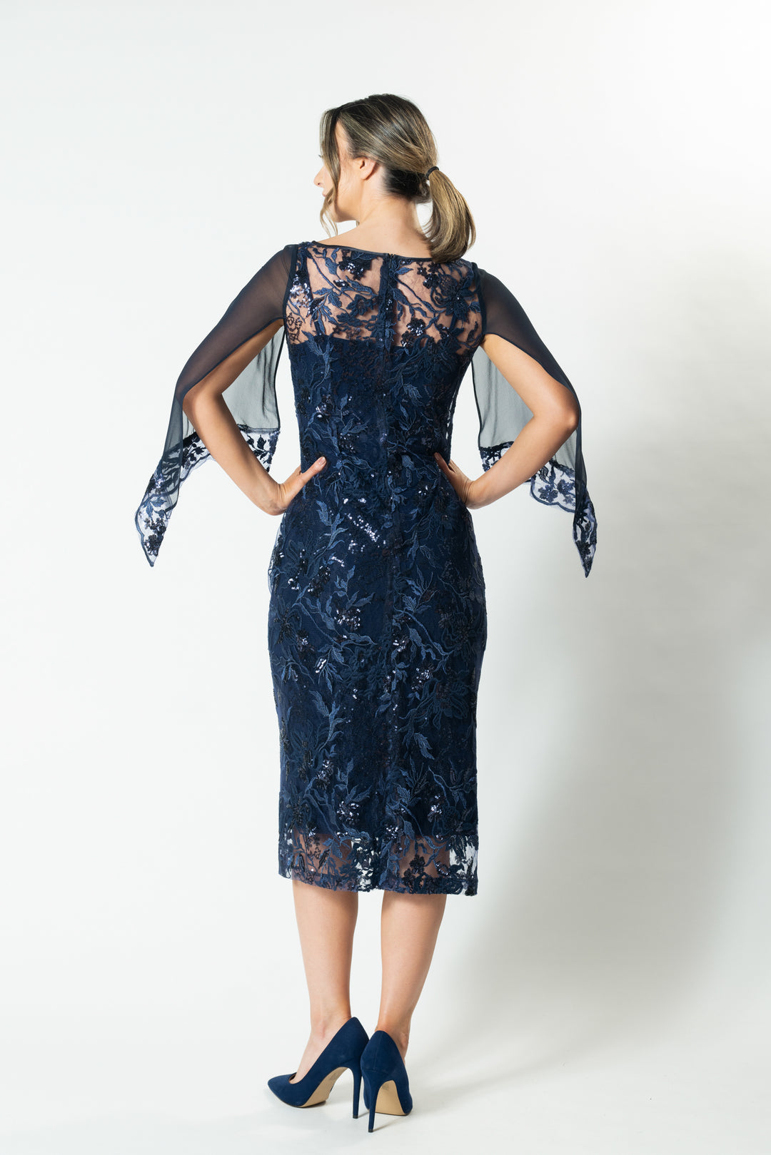 Lisa Barron | EVA Silk Sleeve Cocktail Dress | Made in Melbourne Lisa Barron | EVA Silk Sleeve Cocktail Dress | Made in Melbourne