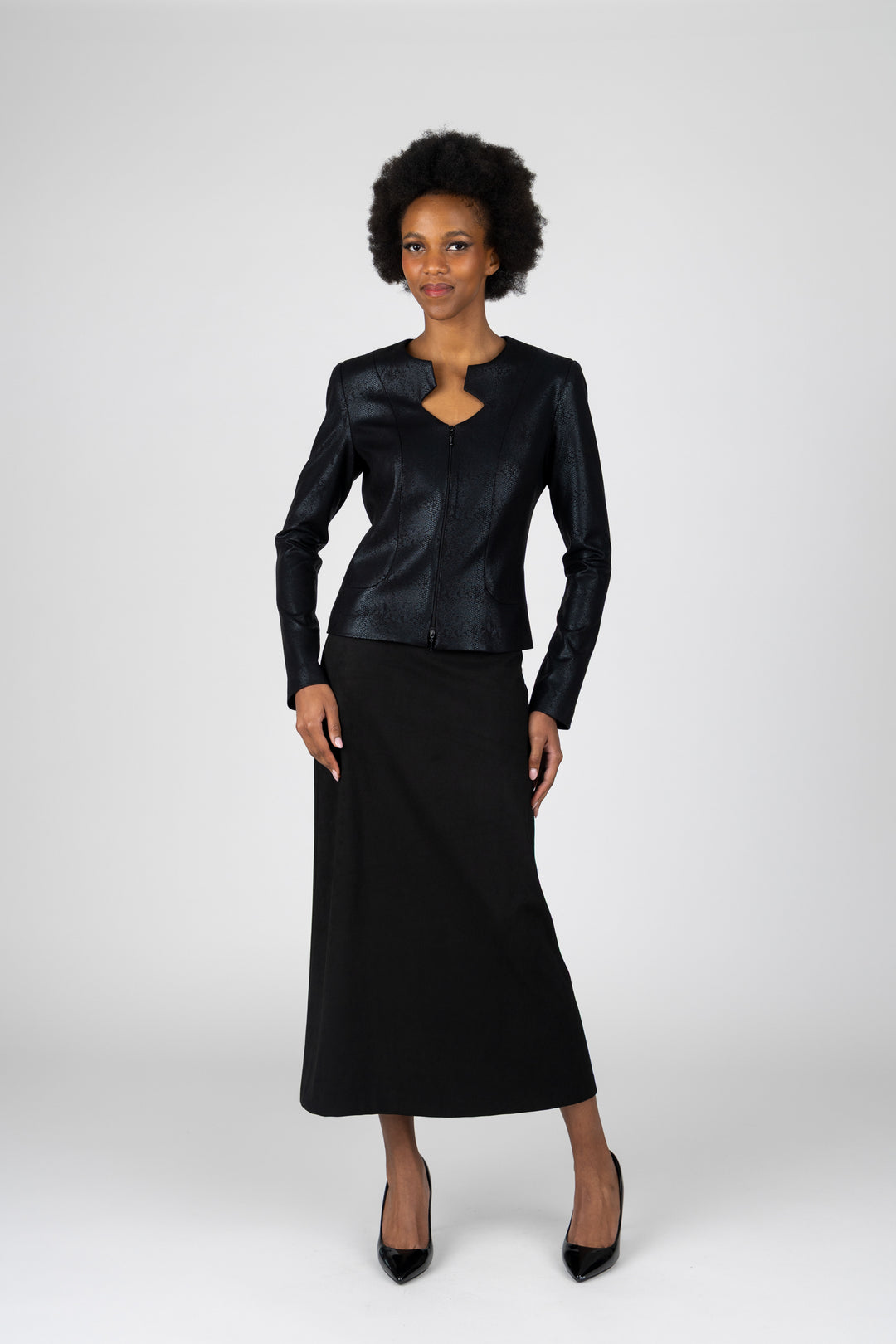 EVIE Cut Out Zip Jacket