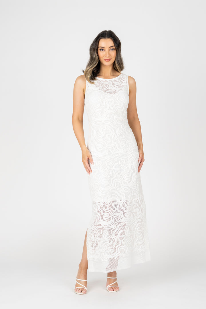 APPLETINI Mesh Maxi Dress