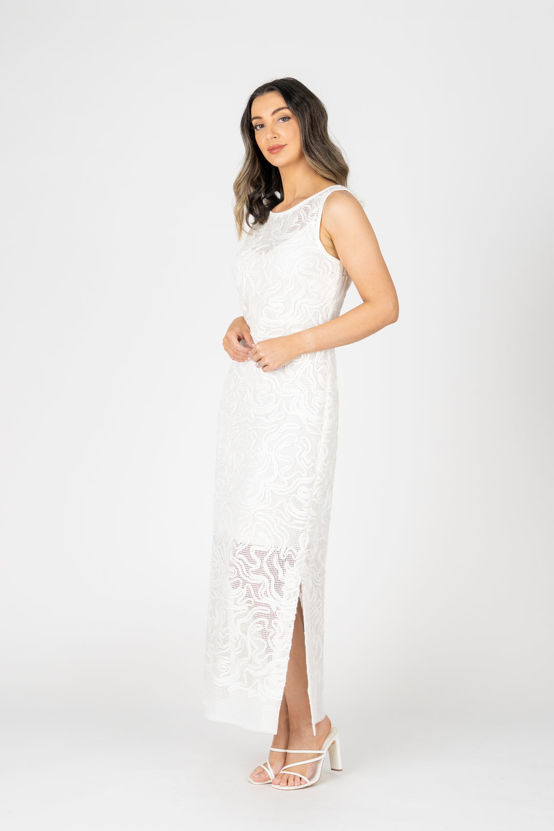 APPLETINI Mesh Maxi Dress
