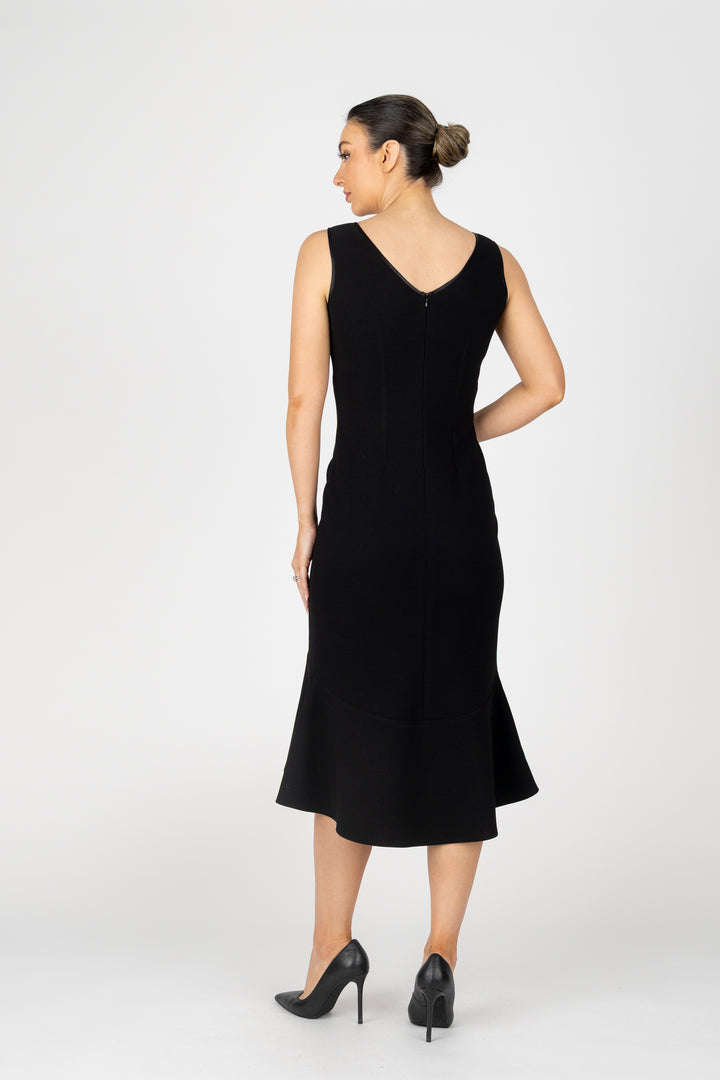 MIM Bond Flute Hem Cocktail Dress