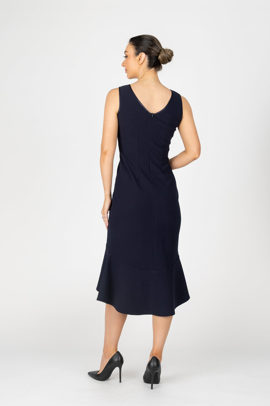 MIM Bond Flute Hem Cocktail Dress