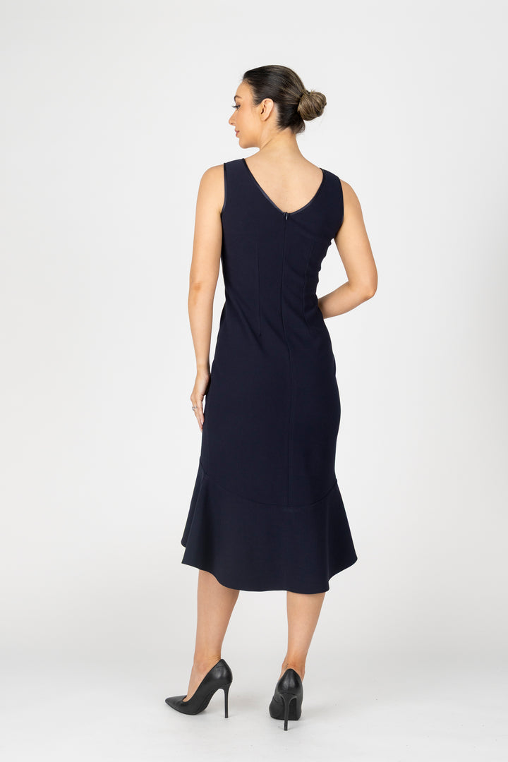 MIM Bond Flute Hem Cocktail Dress