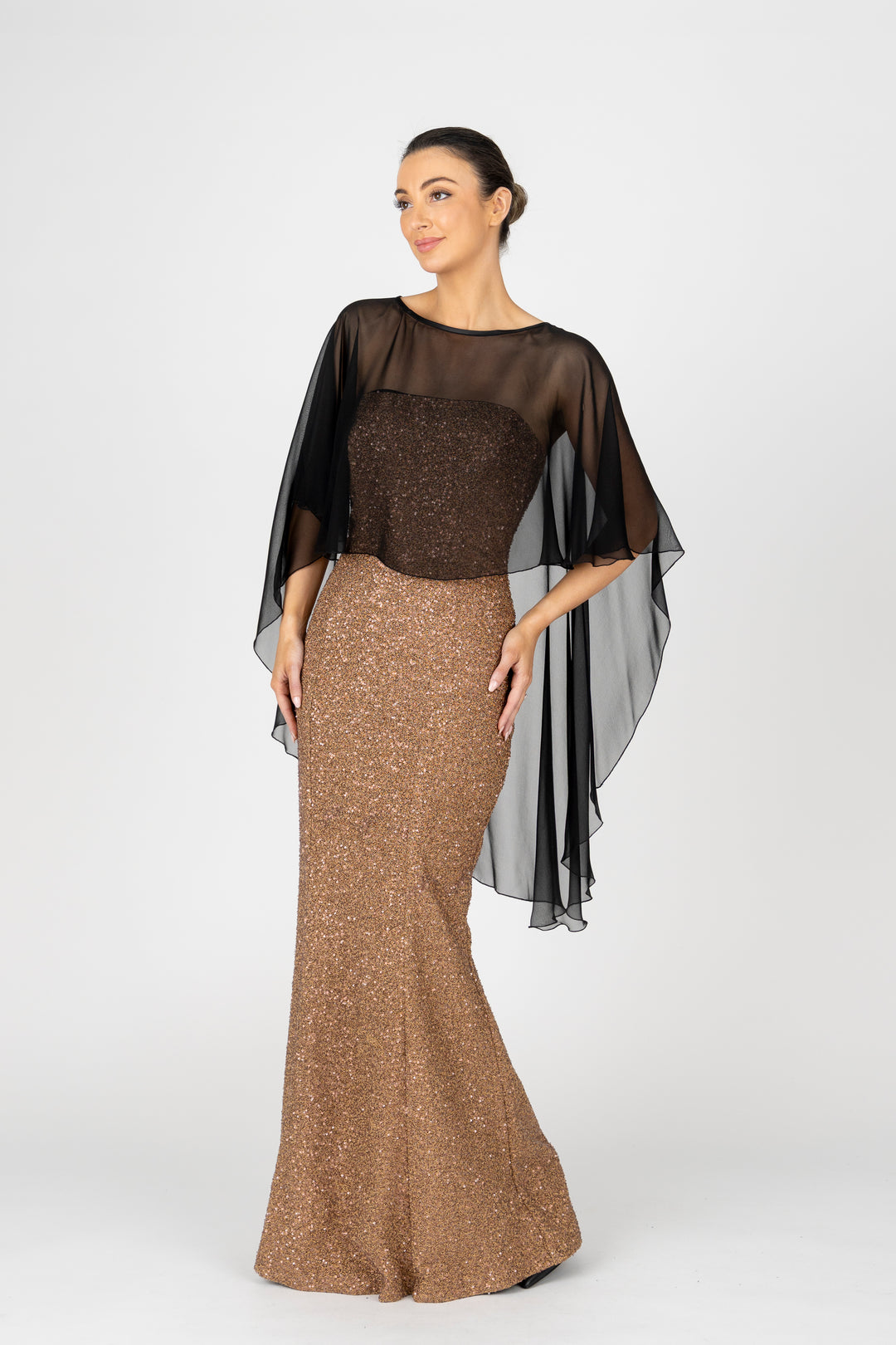 GODDESS Strapless Gown