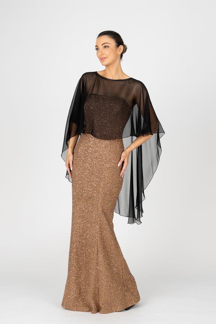 GODDESS Strapless Gown