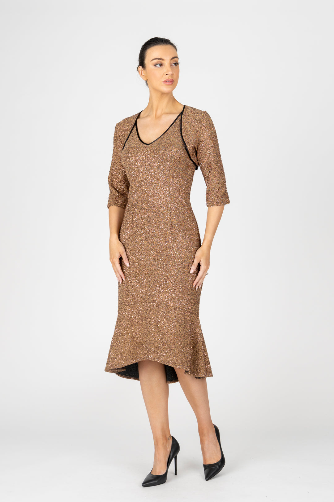 GODDESS Sequin Bolero
