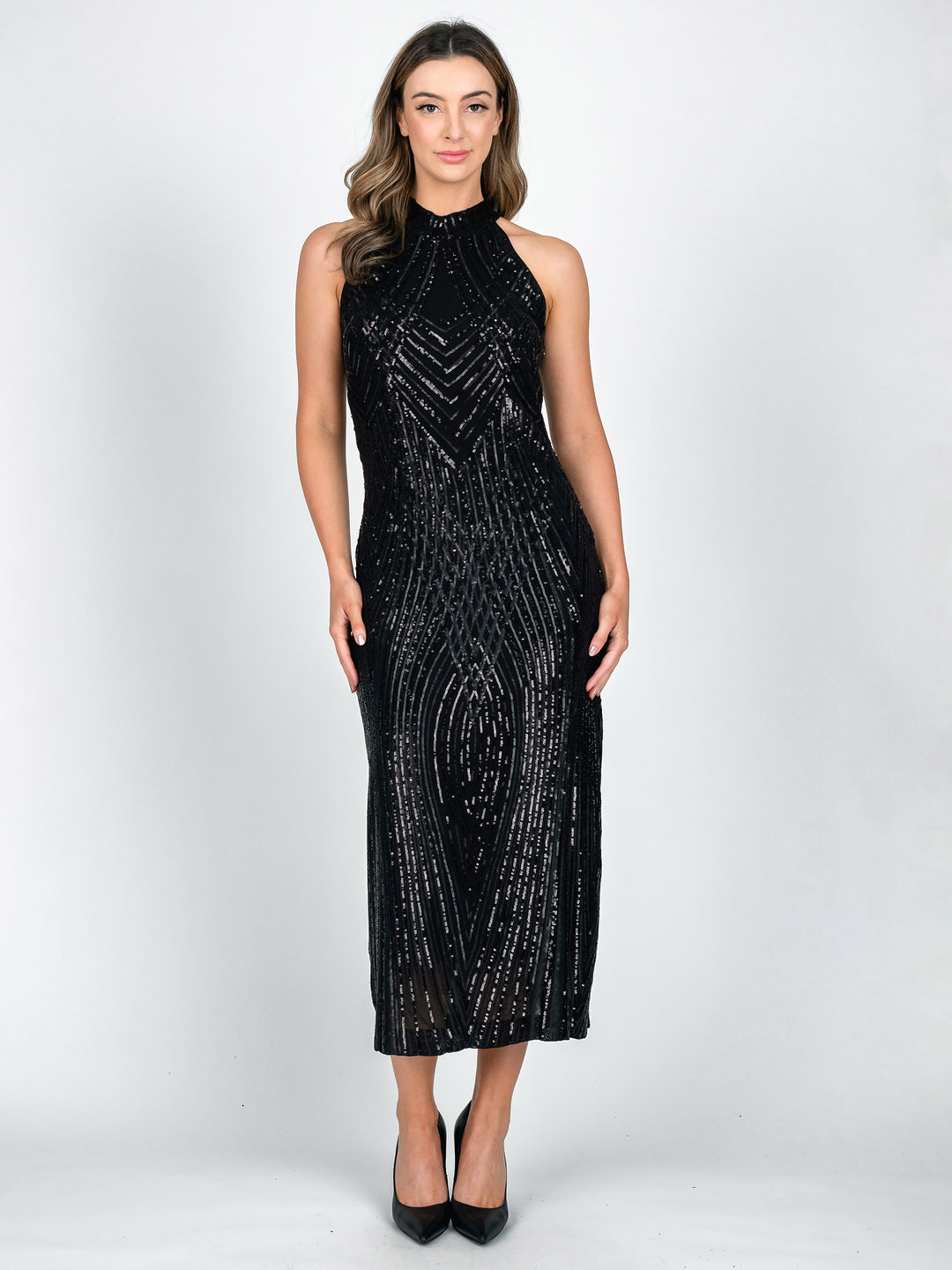 GALA Polo Neck Evening Gown