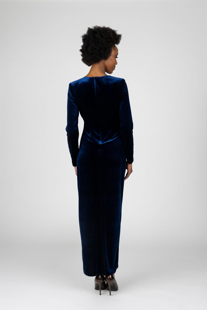 GRETA V-Neck Wrap Gown