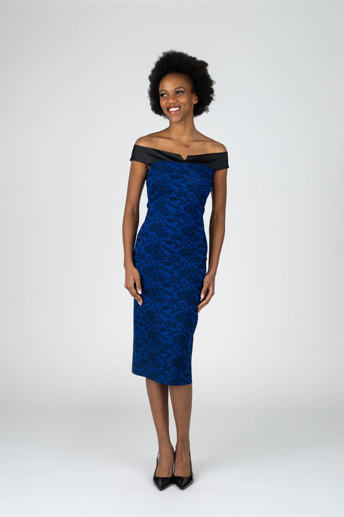 Lisa Barron | JACQUELINE Satin Top Cocktail Dress