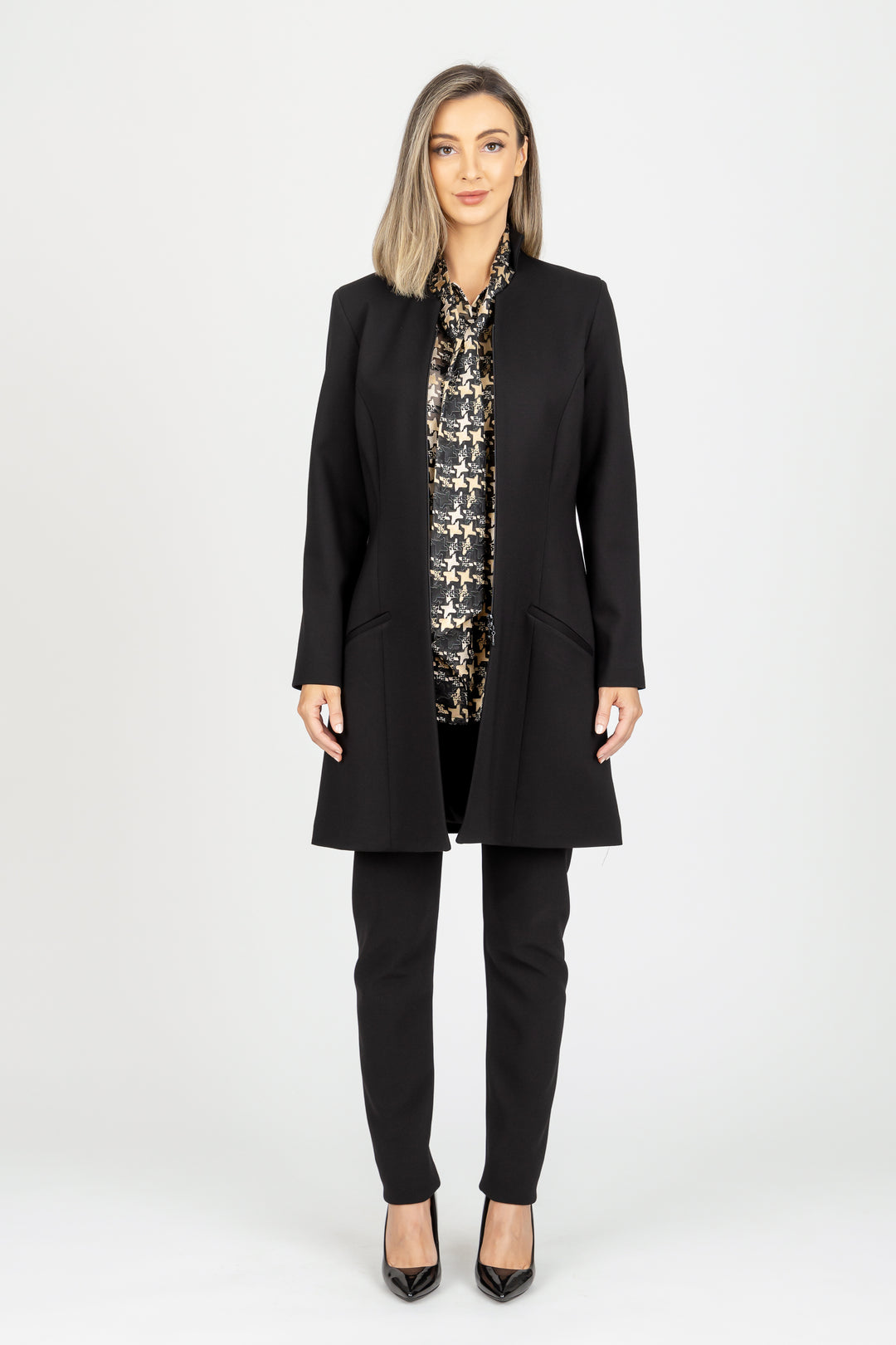 JIGSAW Tie Front Long-Line Shirt