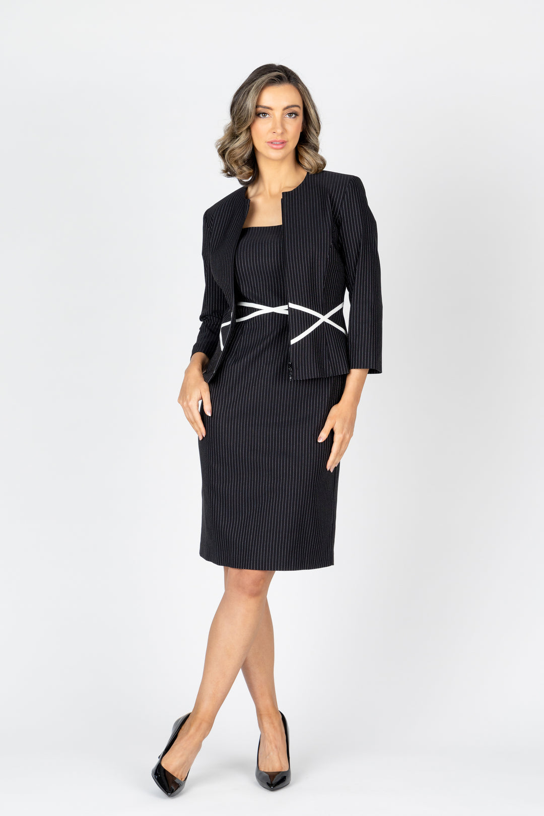 KIKI Square Neck Cap Sleeve Dress