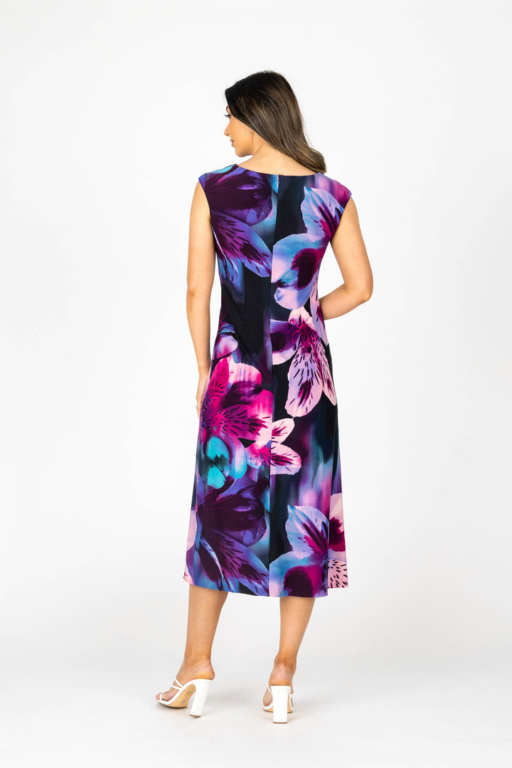 LOTUS Cap Sleeve A-Line Dress