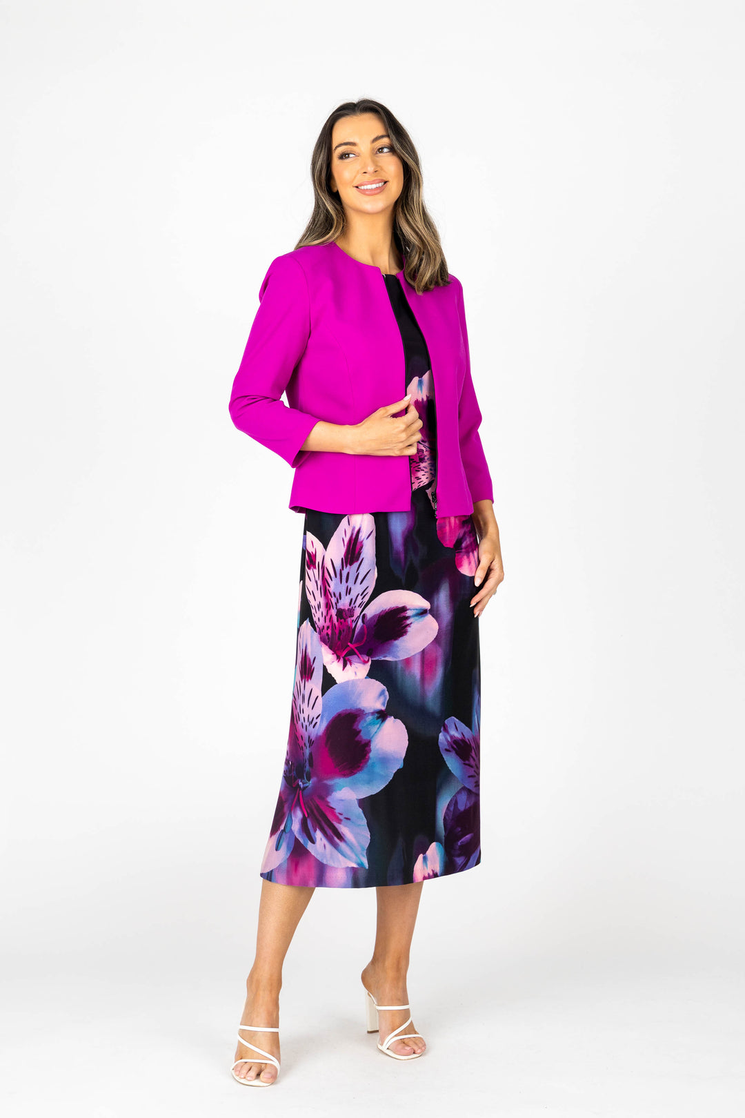 LOTUS Cap Sleeve A-Line Dress