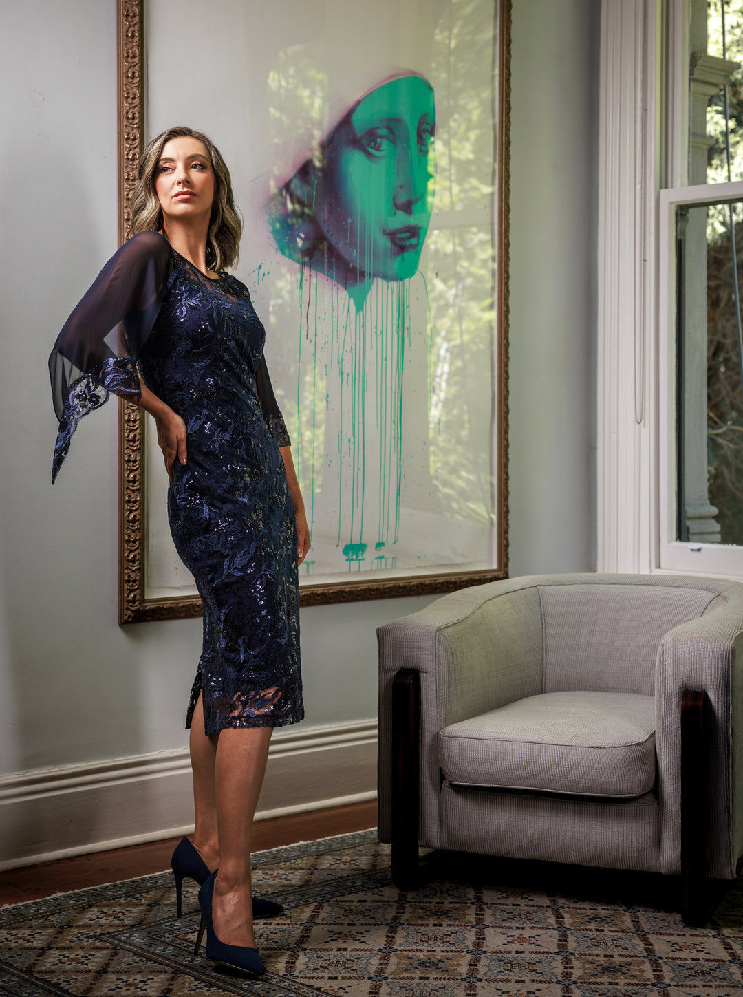 Lisa Barron | EVA Silk Sleeve Cocktail Dress | Made in Melbourne Lisa Barron | EVA Silk Sleeve Cocktail Dress | Made in Melbourne