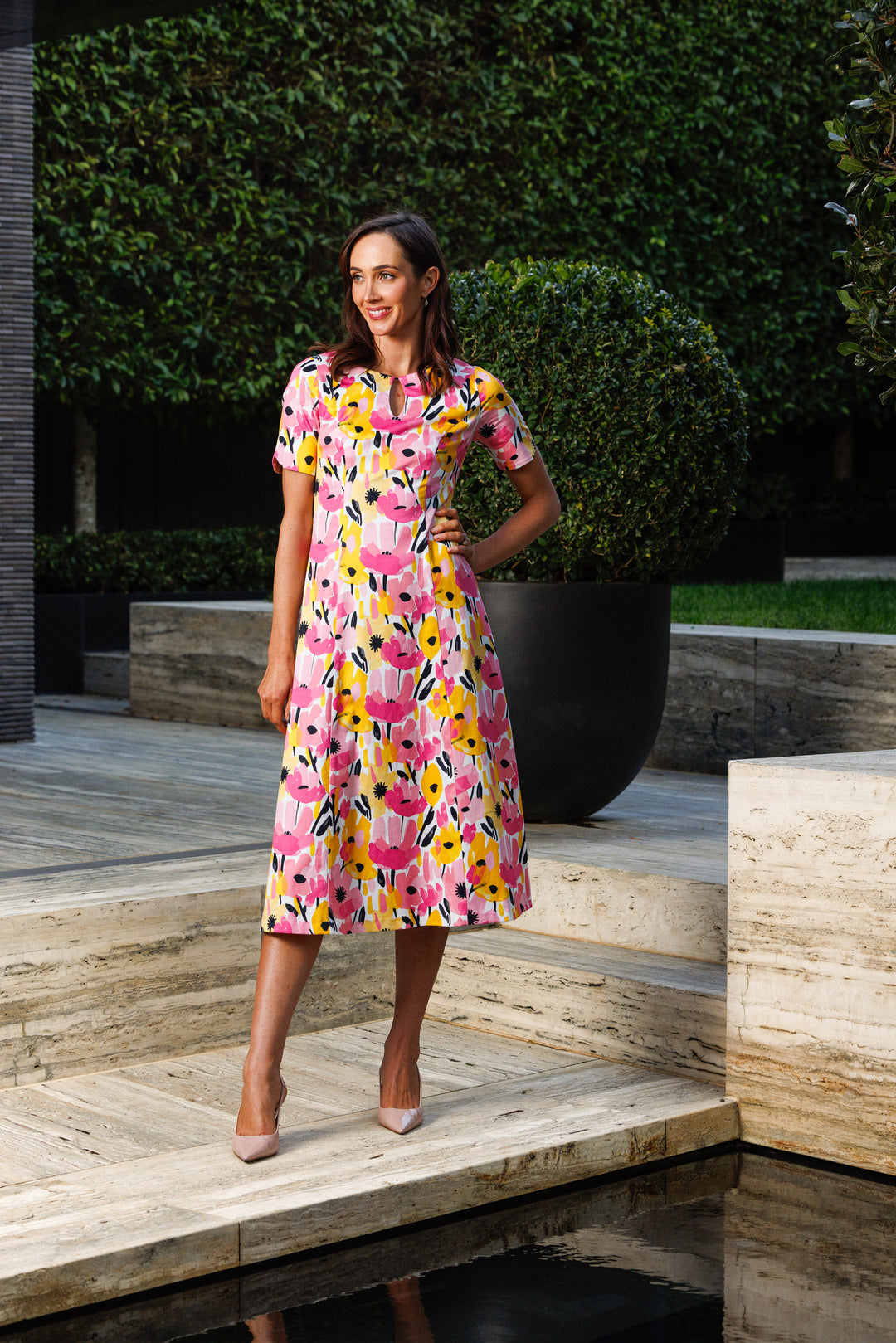 PALOMA Keyhole A-Line Dress