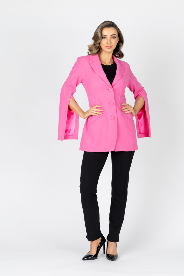 MADISON Split Sleeve Long-Line Blazer