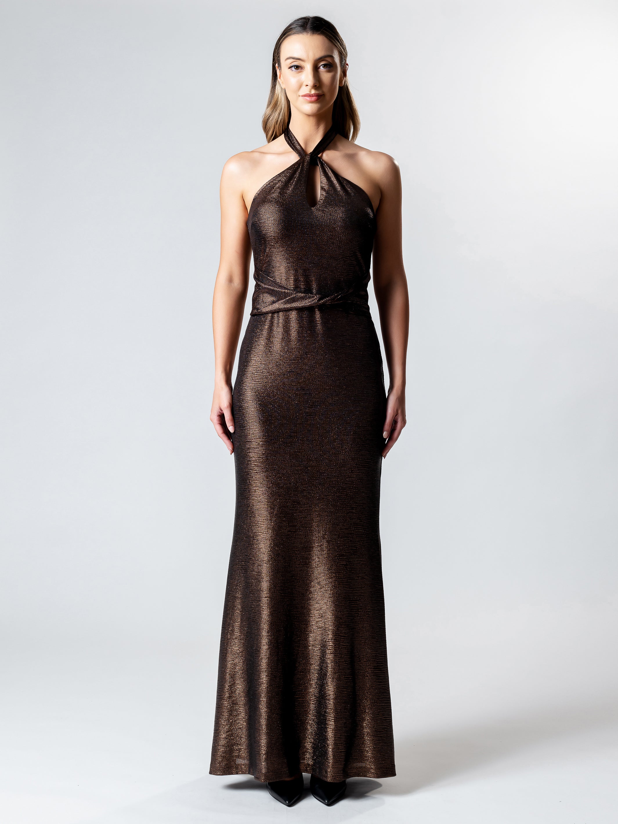 MATIQUE Halter Evening Gown