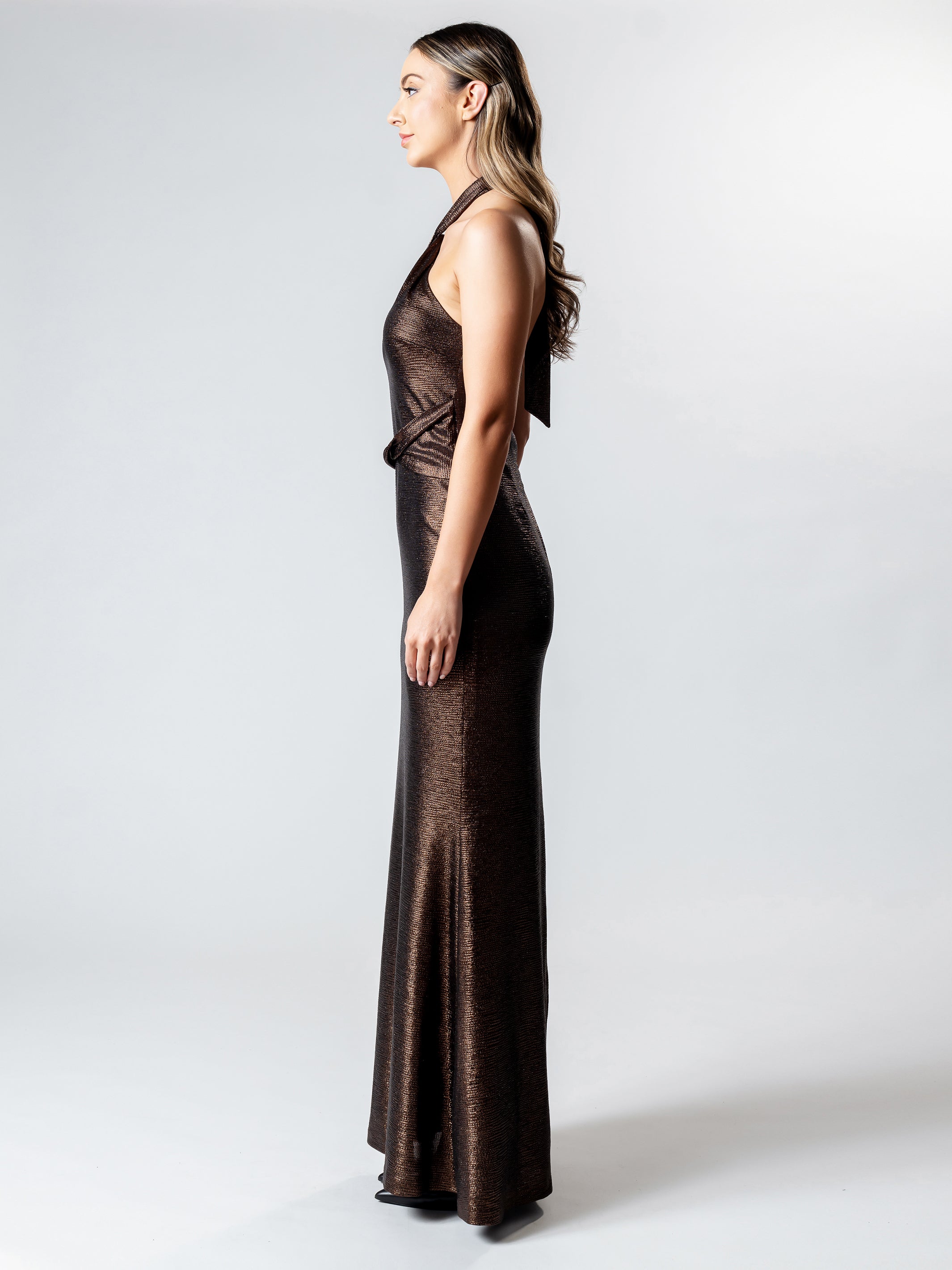 MATIQUE Halter Evening Gown