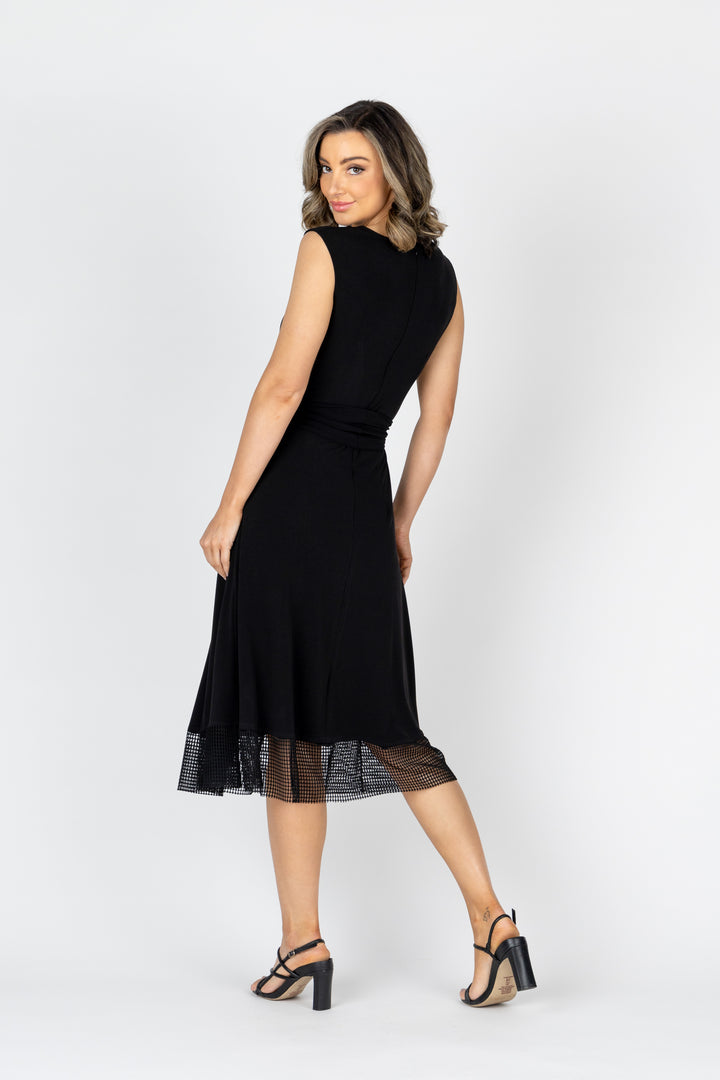 MIM Cap Sleeve Godet Dress