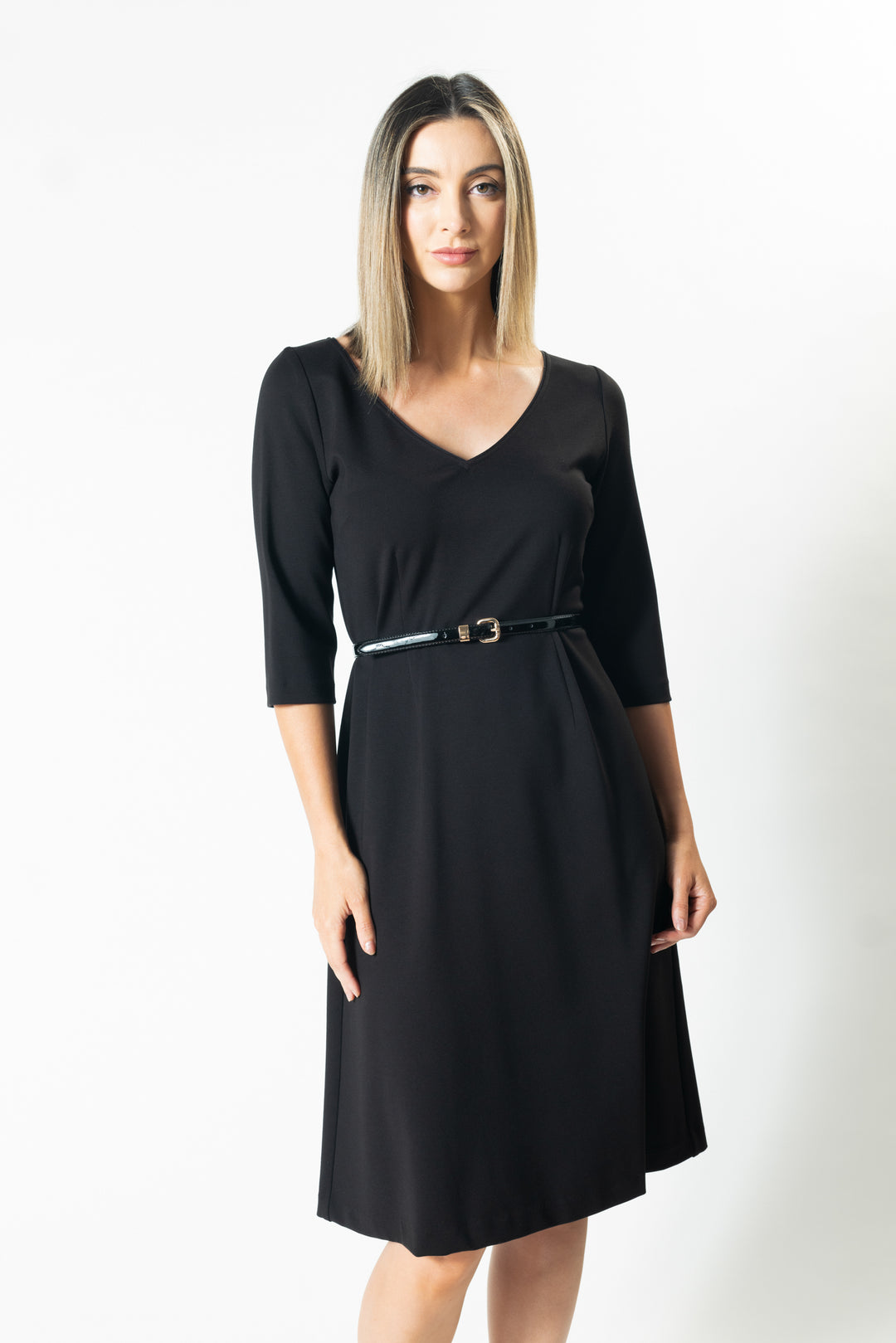 MIM 3/4 Sleeve A-Line Dress