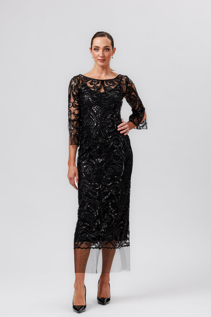 NINA 3/4 Sleeve Gown