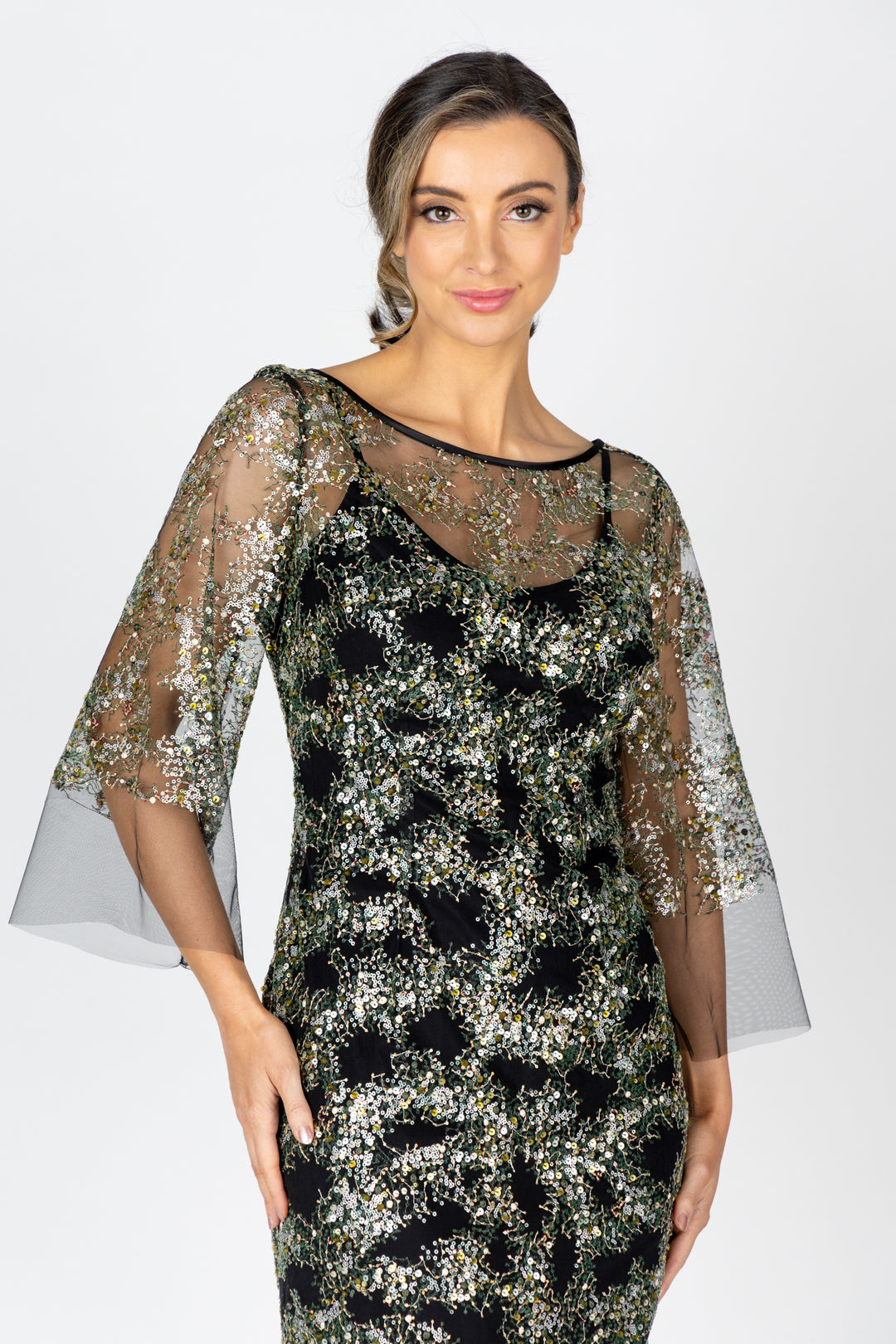 Lisa Barron | OLETTE Bell Sleeve Midi Dress | Made in Melbourne Lisa Barron | OLETTE Bell Sleeve Midi Dress | Made in Melbourne