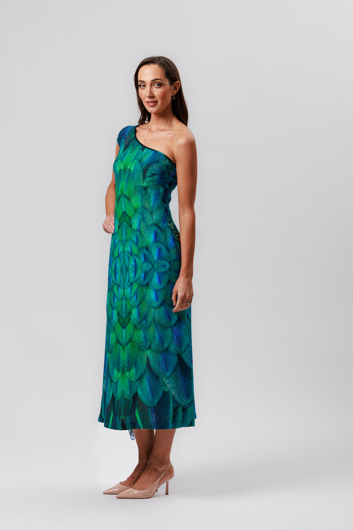 PARADISO One Shoulder Midi Dress