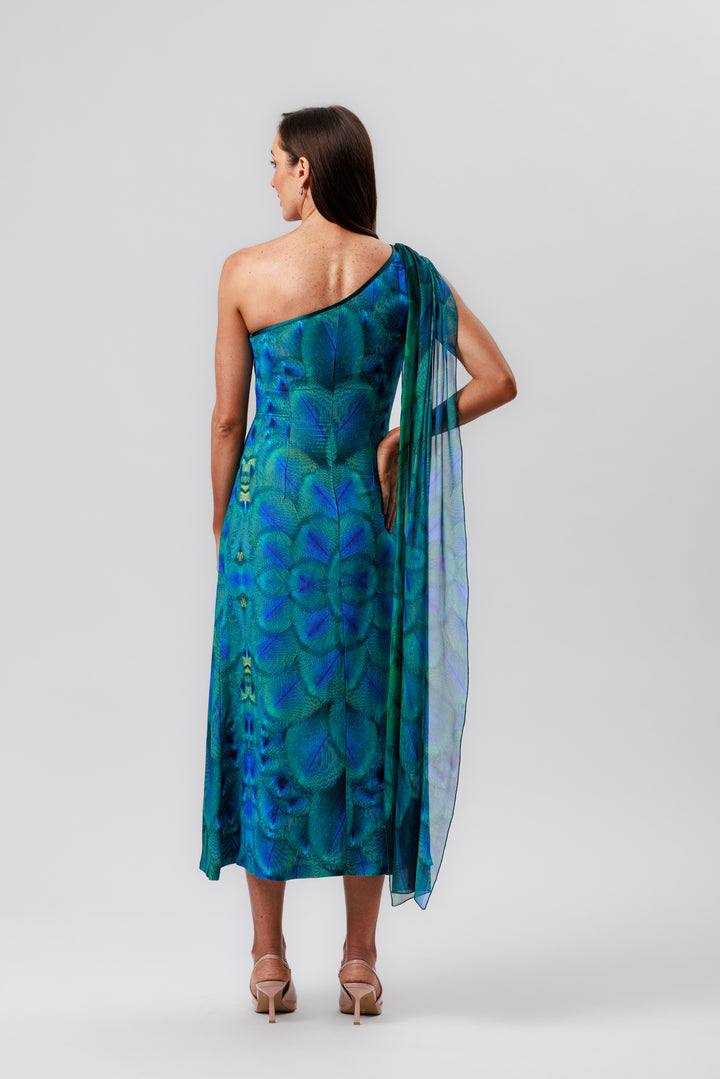 PARADISO One Shoulder Midi Dress