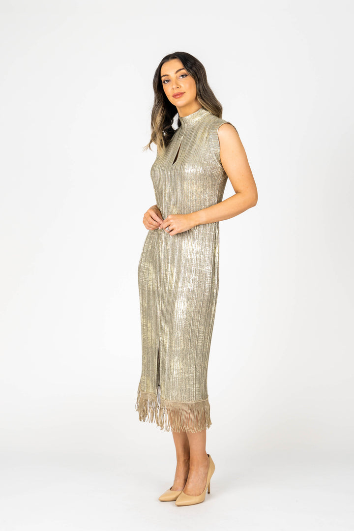 PETRA Midi Polo Keyhole Dress