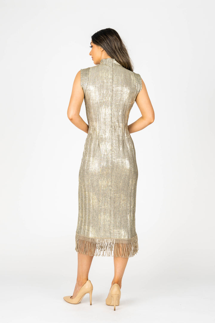 PETRA Midi Polo Keyhole Dress