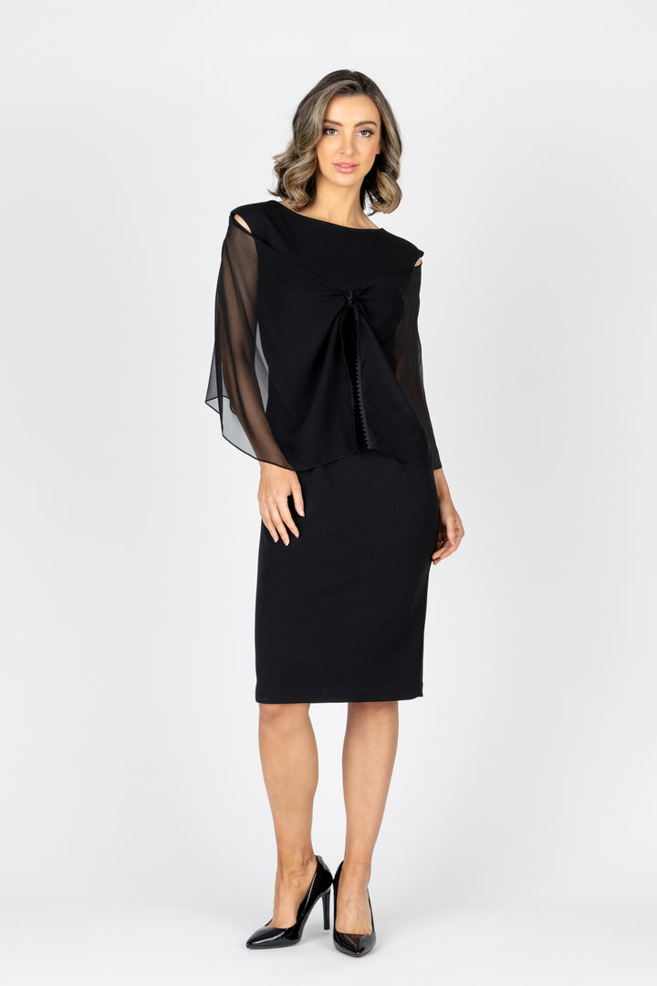 PORTO Cowl Cape Dress