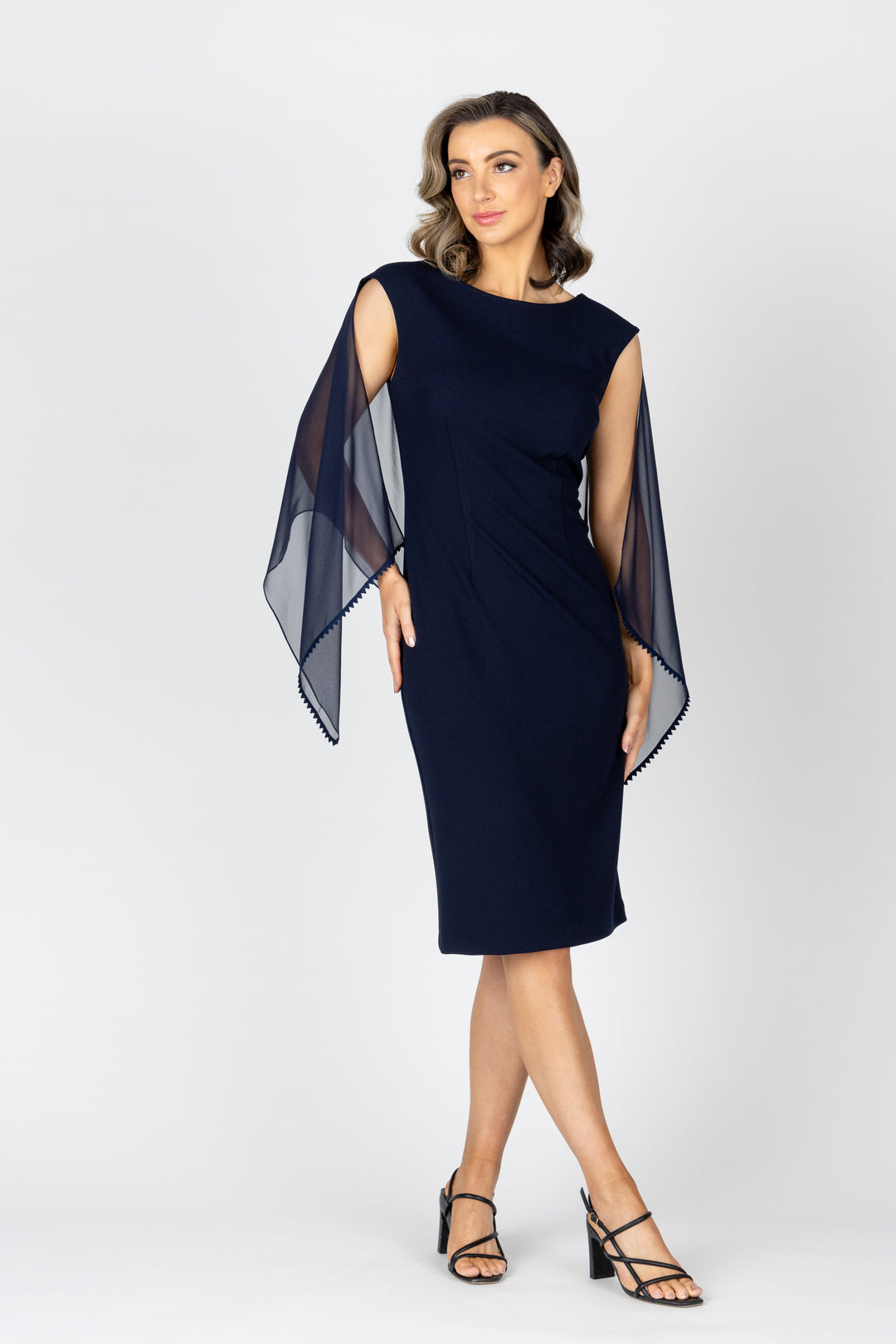 PORTO Cowl Cape Dress