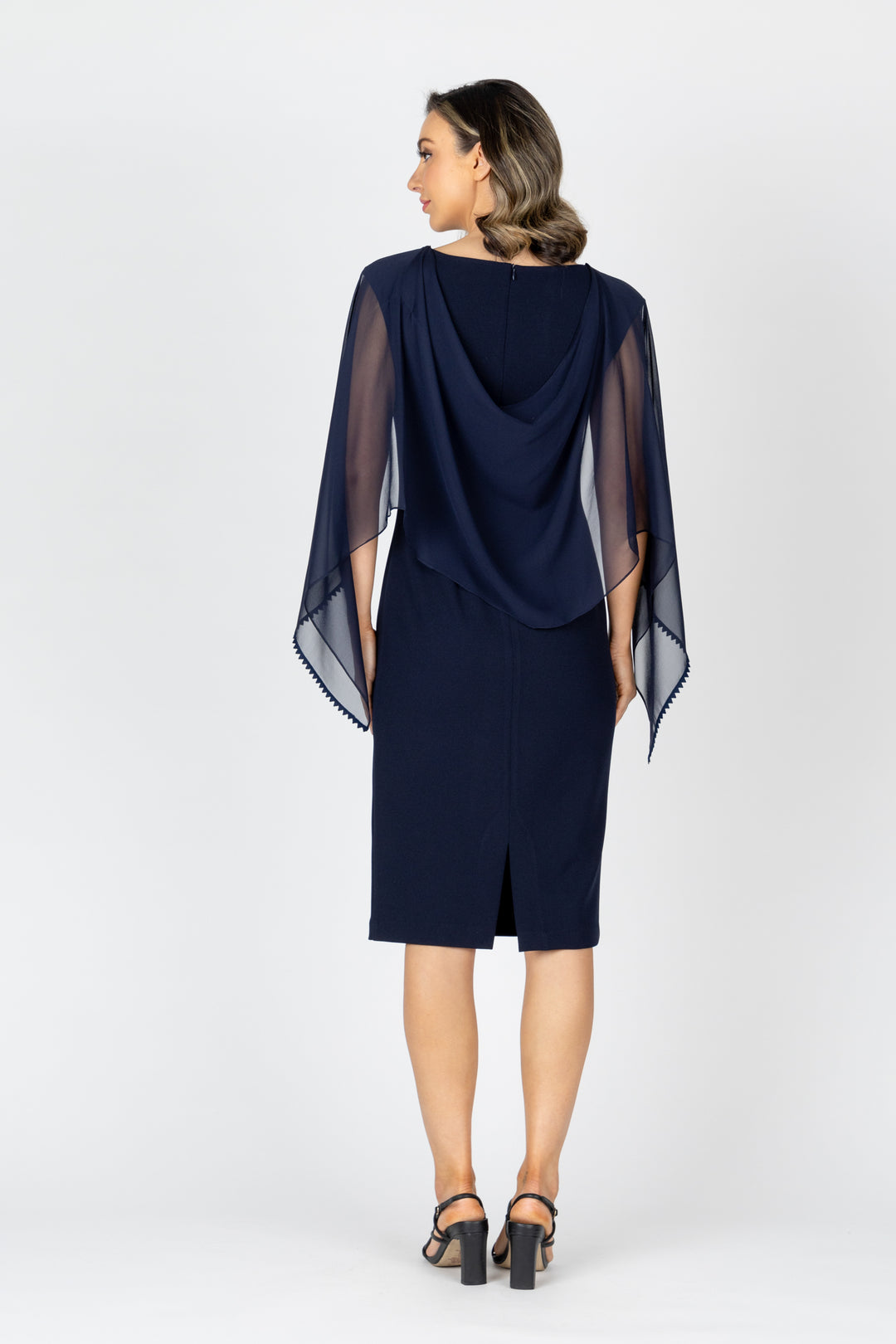 PORTO Cowl Cape Dress