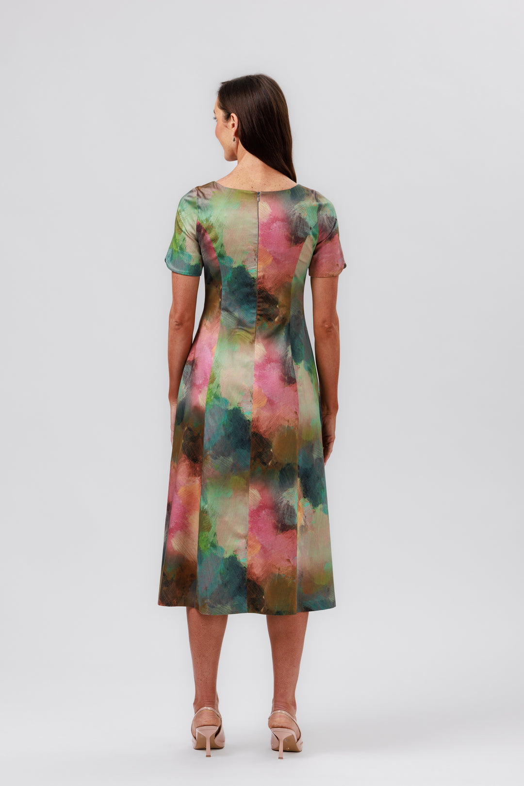 RHAPSODY Keyhole A-Line Dress