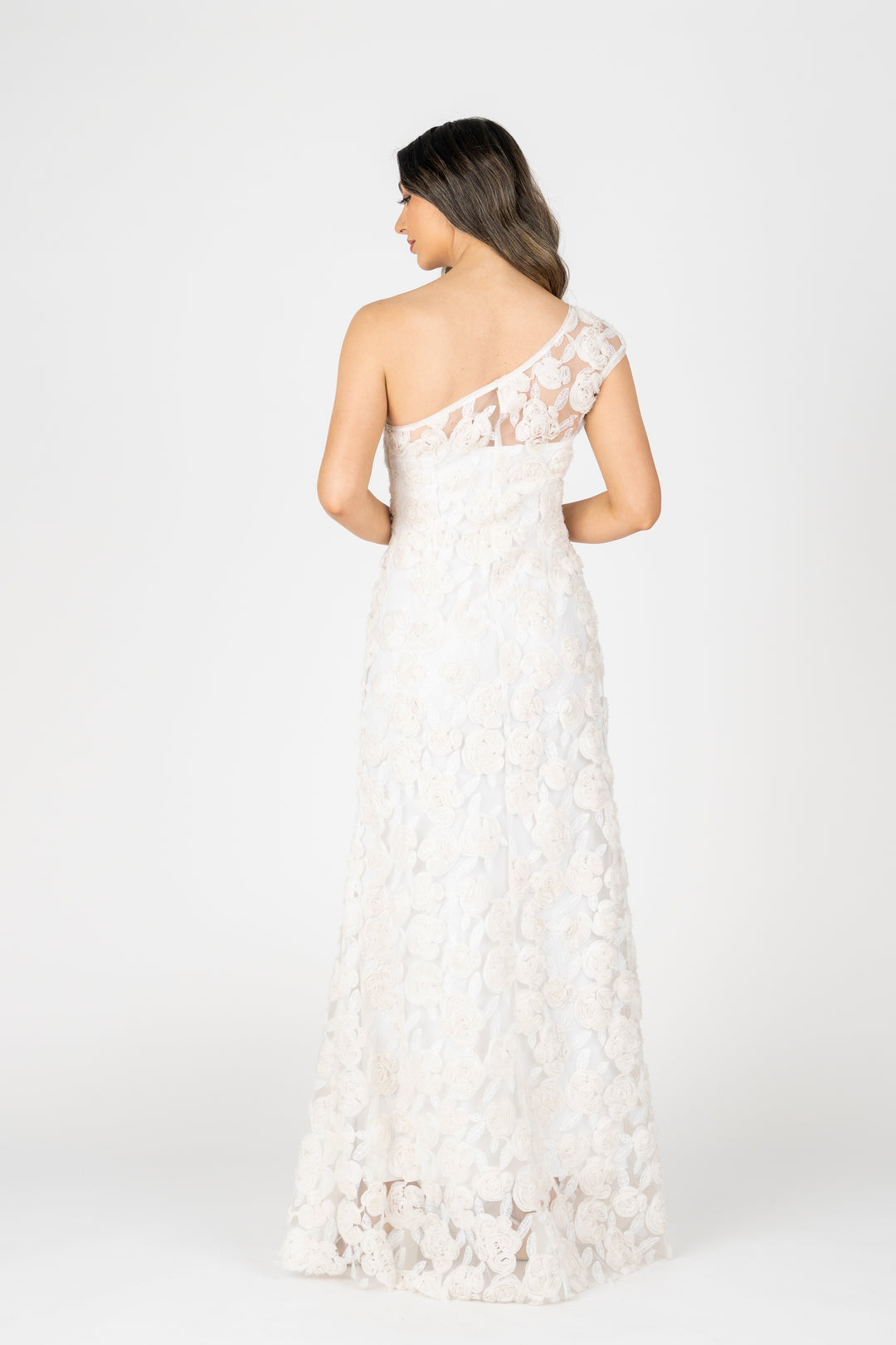 ROSETTE One Shoulder Gown