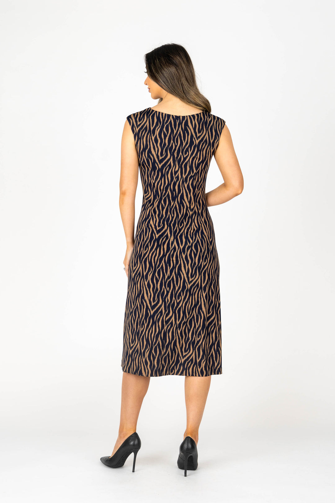 SAVANNA Cap Sleeve A-Line Dress