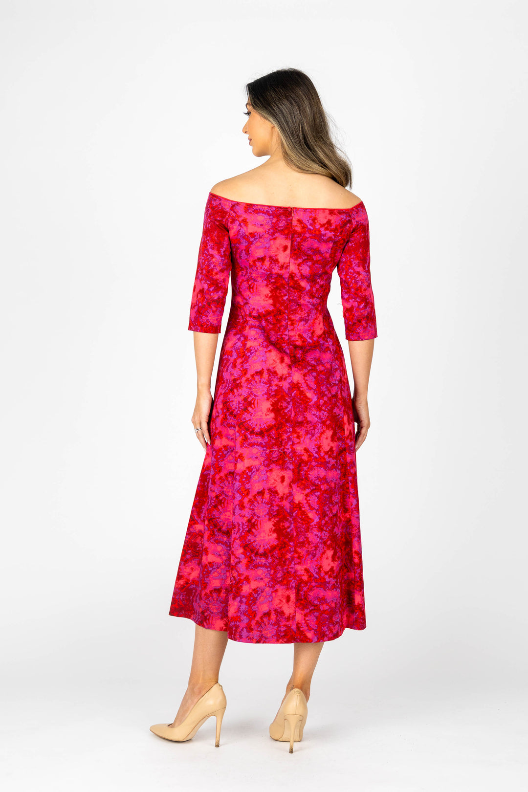 SUNSET A-Line Off Shoulder Dress