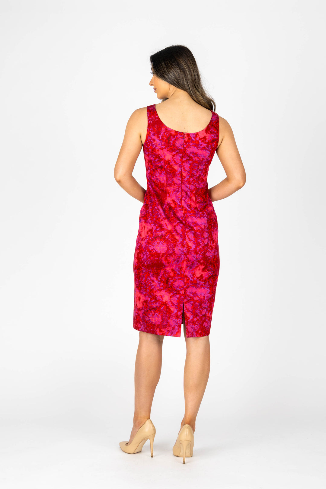SUNSET Curved Neck Dress