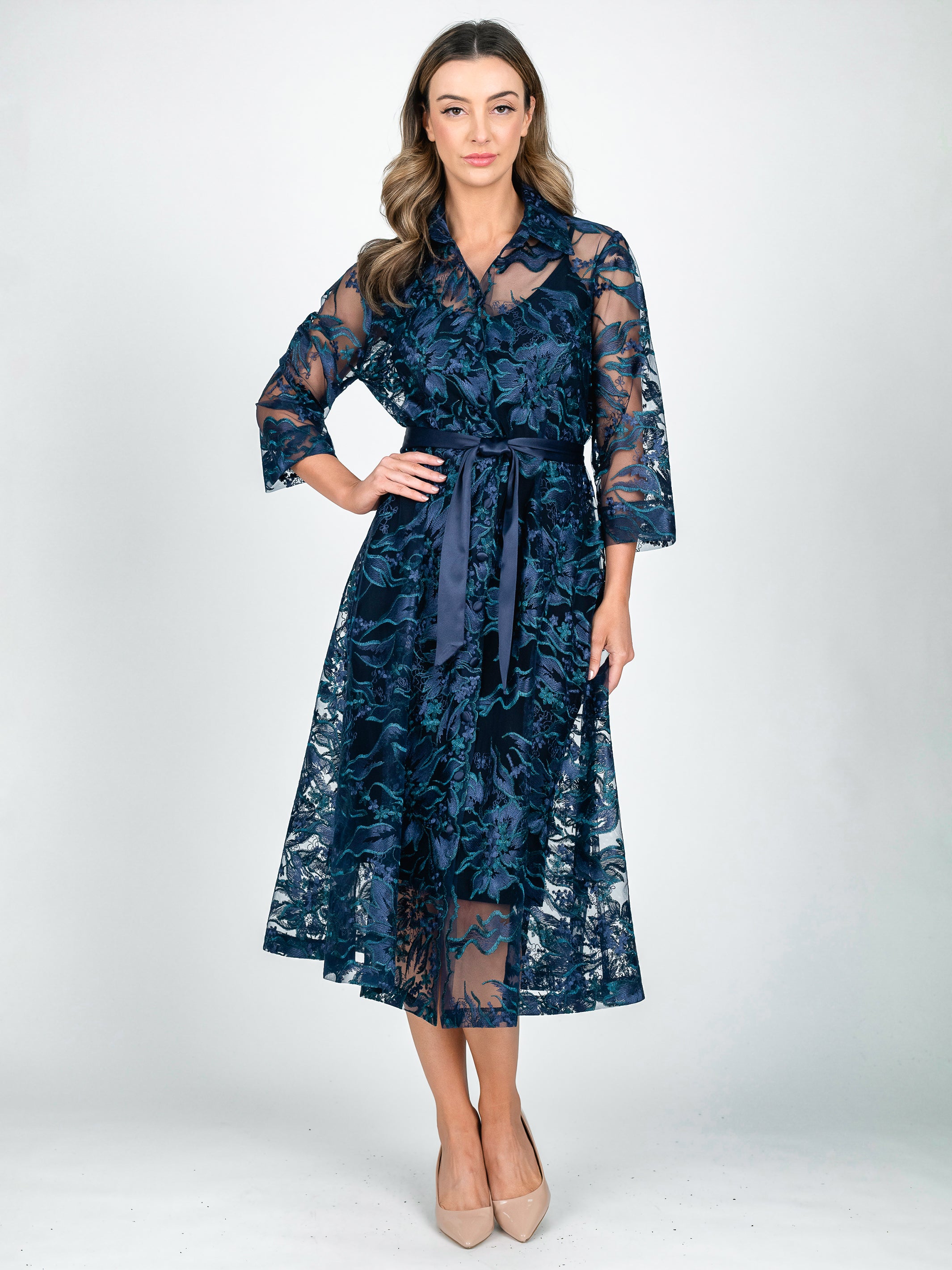 VENEZIA A Line Evening Coat Dress