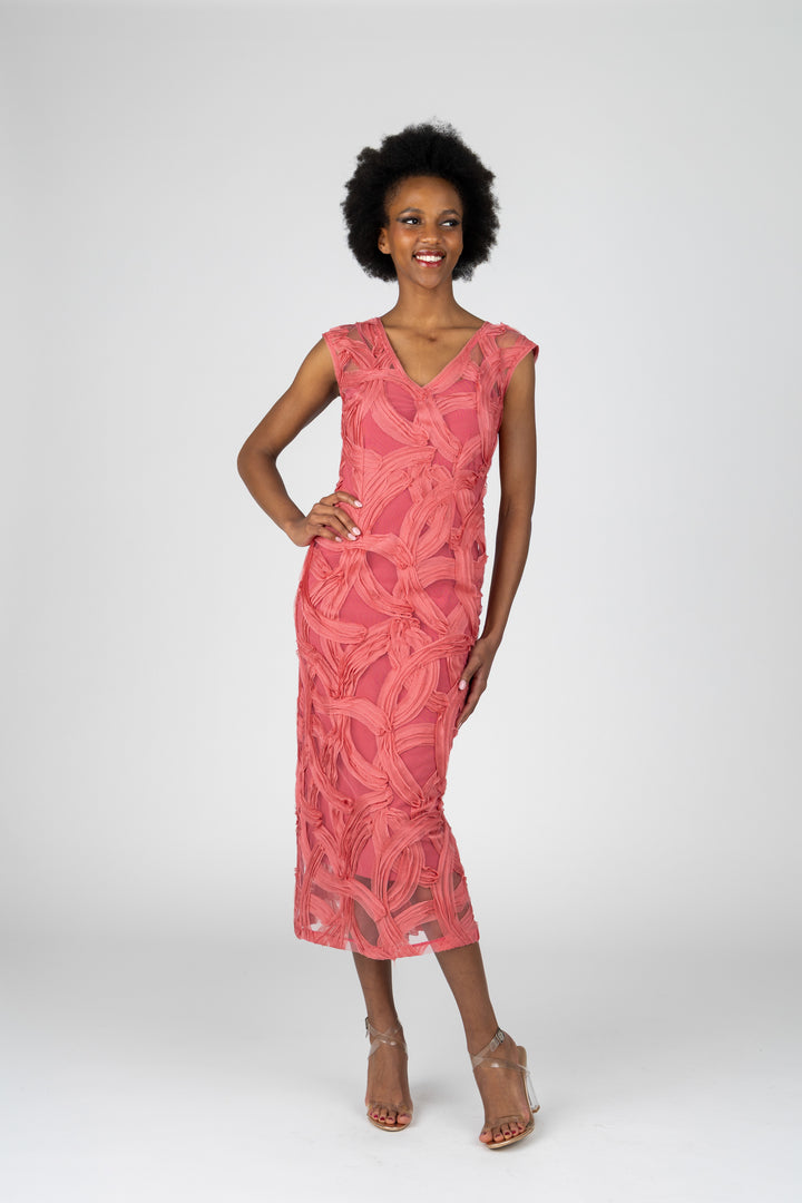 WILLOW V-Neck Straight Cocktail Dress