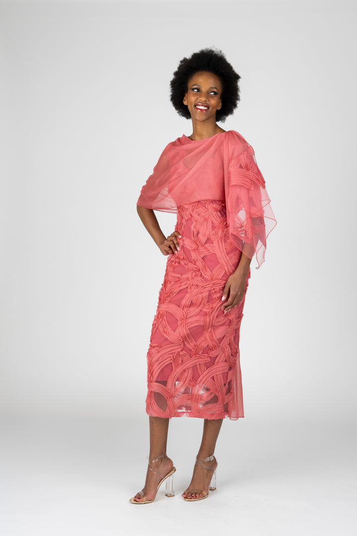 WILLOW Trimmed Chiffon Cocktail Scarf