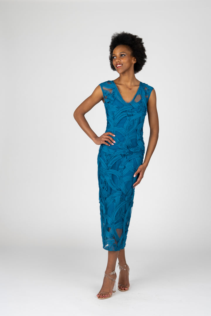 WILLOW V-Neck Straight Cocktail Dress